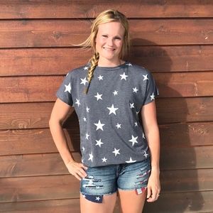 Navy Star Tee